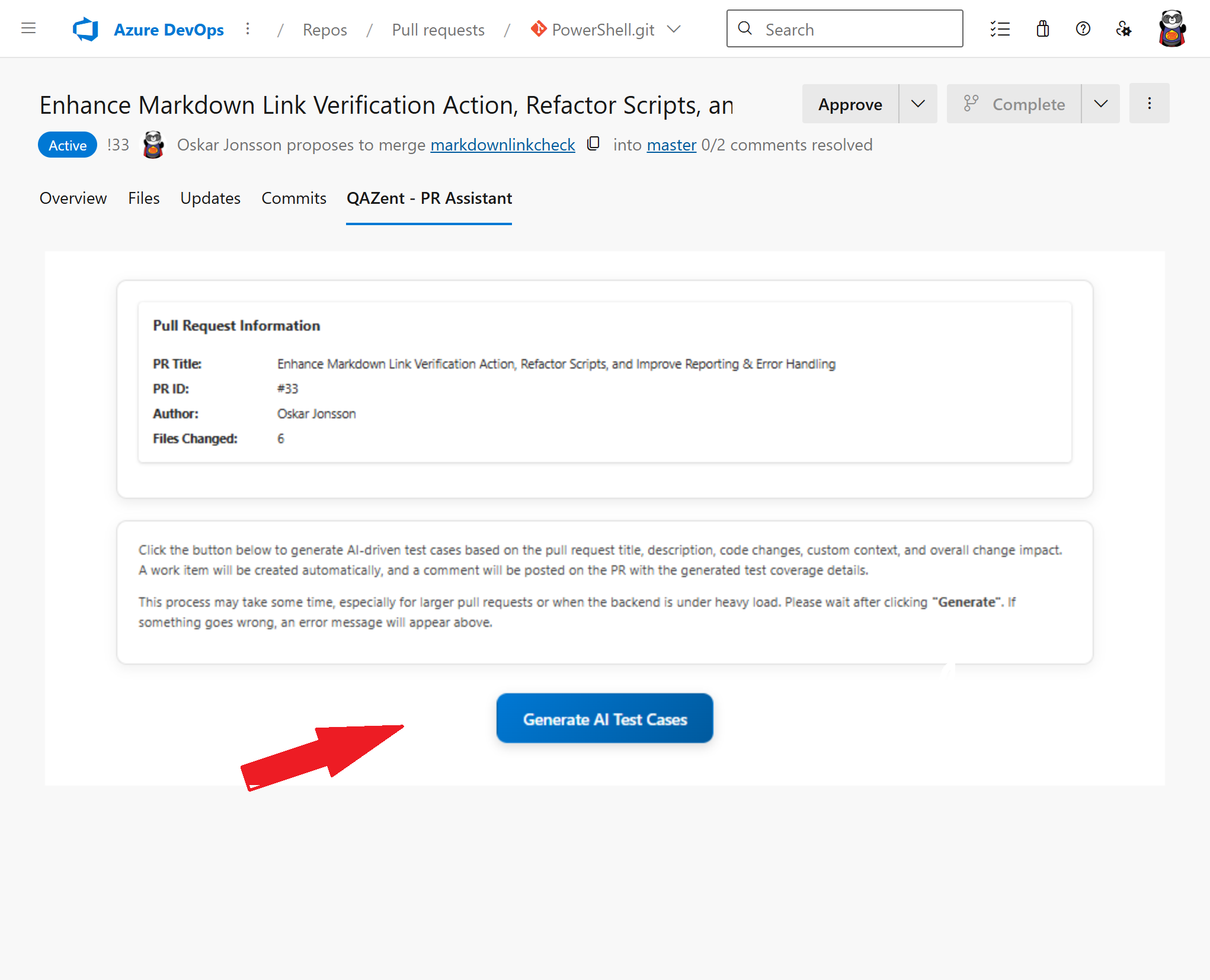 One Button to Generate